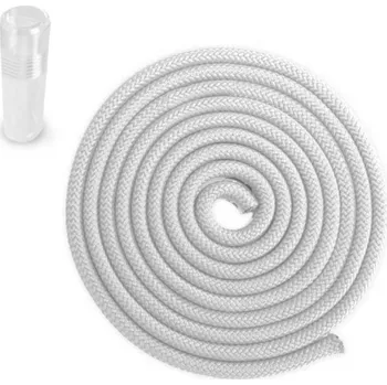 Gymnastické bavlněné švihadlo Sedco 3m - PVC Tuba Varianta: Bílá