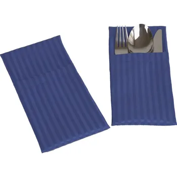 Příbor HEDVA ČESKÝ BROKÁT Kapsa na příbory Odaska set 2 ks PROUŽEK fialová