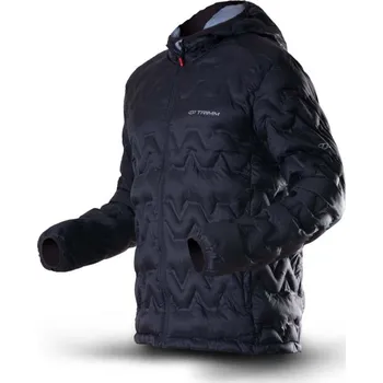 Pánská zimní bunda TRIMM Trock černá Barva: black/ light grey, Velikost: M