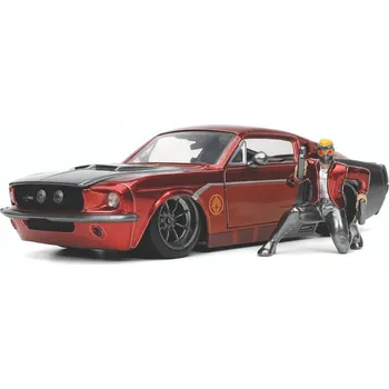autíčko Guardians of the Galaxy - Diecast Model 1/24 1967 Ford Mustang Shelby G -500 s figurkou Star-Lord