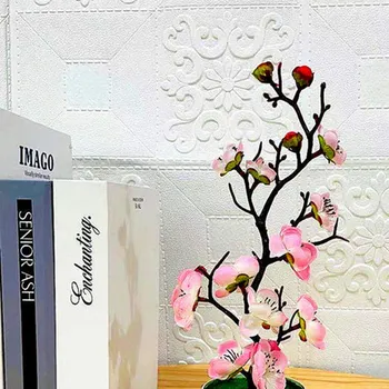 umělá květina Bytová dekorace - krásná umělá rostlina v květináči - výška 30 cm Barvy: Růžová