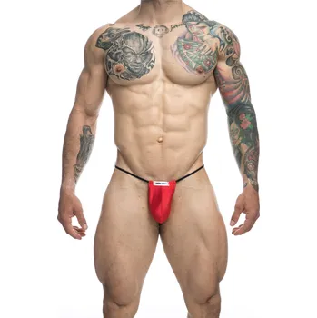 Pánské erotické prádlo Justin+Simon Classic G-String Bulge Red Velikost L/XL