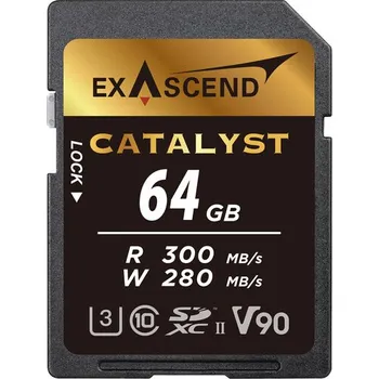Paměťová karta Exascend Catalyst UHS-II SD card, V90, 64GB