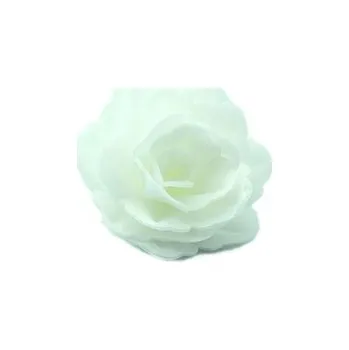 Jedlá dekorace na dort Jedlá dekorace - RŮŽE bílá 7 cm / jedlý papír - 15 kusů