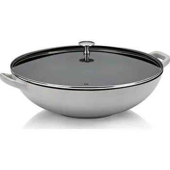 Pánev KELA Pánev Wok CALIDO BLACK 36 cm, 4 l, litina, šedý