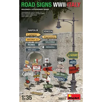 Plastikový model 1/35 Road Signs WWII Italy