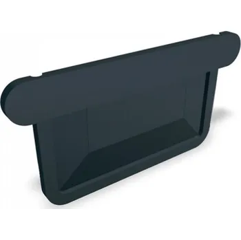 okap PREFA čelo žlabu hranaté hliníkové, šířka 120 mm, Antracit P10 RAL 7016