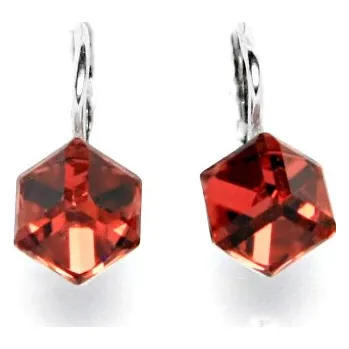 Náušnice Stříbrné náušnice Swarovski paparadcha - NK1230 (Stříbrné náušnice se Swarovski krystalem)