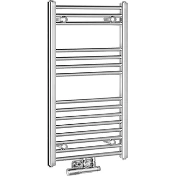 Radiátor Aqualine ALYA otopné těleso rovné 450x800 mm, středové připojení, 196W, chrom