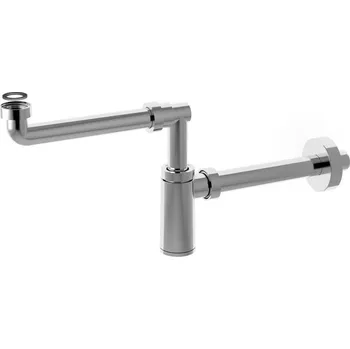 Sifon Bonomini KING umyvadlový sifon šetřící místo, 5/4" odpad 32 mm, ABS/chrom