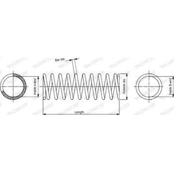 Pružina podvozku MONROE SP2716
