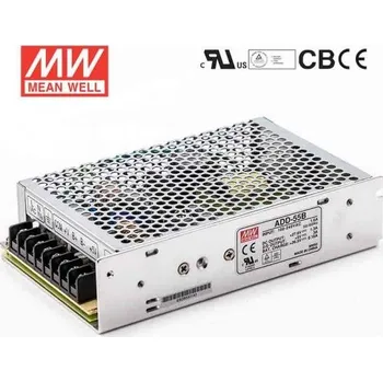 modulární přístroj a rozvaděč MEANWELL - AD-55A - Průmyslový napájecí zdroj 12-14,5V (55W) se zálohovací funkcí