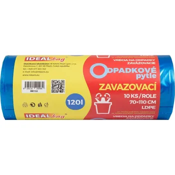 Pytle na odpadky Pytle na odpad 120l 10ks zatahovací