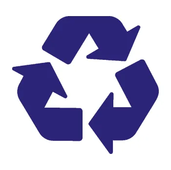 samolepka Recyklace 001 symbol (22 - střední modrá) SAMOLEPKA NA AUTO, NÁLEPKA, FÓLIE, POLEP, TUNING, VLASTNÍ TEXT, TISK, AUTOSAMOLEPKY.cz, POLEPY, OBRÁZEK, LOGO, 3D STICKERS