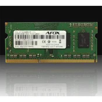 Operační paměť Paměť notebooku AFOX SODIMM, DDR3, 8 GB, 1600 MHz, (AFSD38BK1P)
