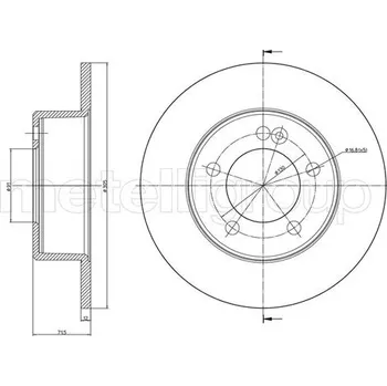 Brzdový kotouč Brzdový kotouč METELLI 23-1386C