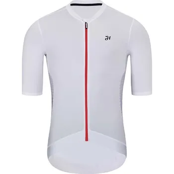 cyklistický dres HOLOKOLO Cyklistický dres s krátkým rukávem - INFINITY - bílá 5XL