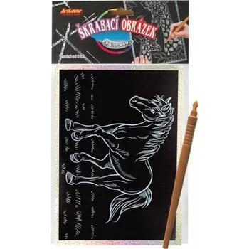 Výuková hračka ARTLOVER Holografický škrabací obrázek - Koník