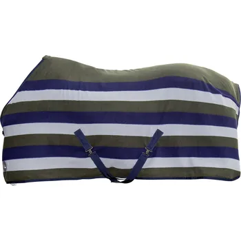 Deka pro koně HKM Deka odpocovací Professional HKM, navy/stone grey/olive green Délka zad: 125 cm