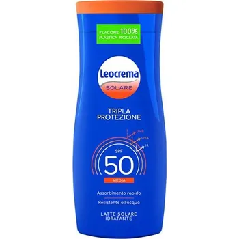 Přípravek na opalování Leocrema Solare Tripla Protezione SPF 50 opalovací mléko 200 ml