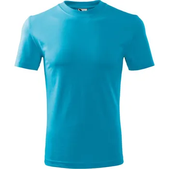 Pánské tričko tričko 110 HEAVY kr.rukáv U - tyrkysová - M