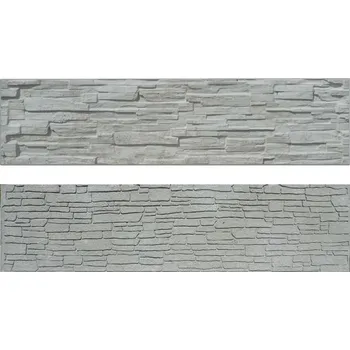Plot Betonový panel štípaný kámen 1-str. přírodní 2000x500x40mm