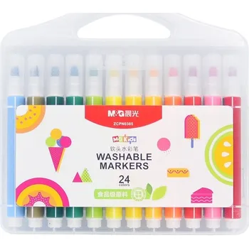 Trojhranné fixy M&G vypratelné, 24ks