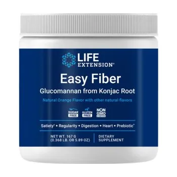 Zdraví Life Extension Easy Fiber Doplněk stravy s glukomannanem 167 g, prášek, 1000 mg