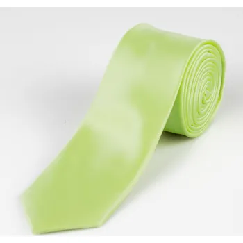 Kravata Kravata pánská AMJ úzká jednobarevná KI0006, světle zelená