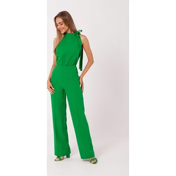 Dámský kostýmek Elegantní overal MOE M746 zelený EU velikost: S