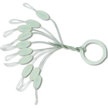 Silikonové zarážky Black Cat oválné 7mm Silicon Stopper 10ks