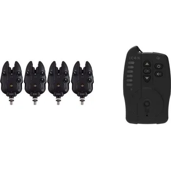 Signalizace záběru Wolf sada hlásičů ICON Q 4+1 Qr HUBB (WFIC015) (Zlatá střední cesta z řady hlásičů ICON, levnější, ale pořád neskutečně nabitý funkcemi! Sada 4 hlásičů a příposlechu Qr HUBB.)