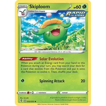 Sběratelská karetní hra Pokémon karta Skiploom 003/203