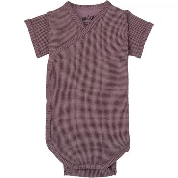 LODGER Hydrofilní zavinovací body s krátkým rukávem Romper Ciumbelle Rose Vel. 74