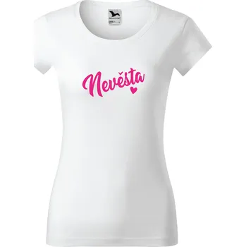 Dámské tričko Dámské tričko Nevěsta Barva: Bílá, Velikost: M