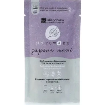 Mýdlo laSaponaria Osvěžující dezinfekční mýdlo na ruce v prášku - tea tree a levandule (25 g)