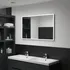 Zrcadlo Koupelnové nástěnné zrcadlo s LED osvětlením 100 x 60 cm