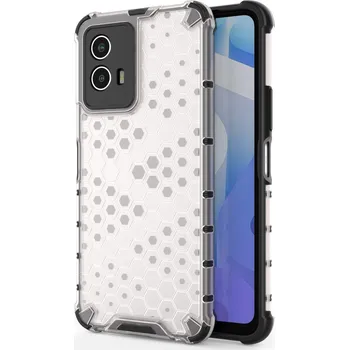 Pouzdro na mobilní telefon Beweare Honeycomb armor kryt na Vivo Y33s 5G / Y55 5G - transparentní