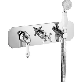 Vodovodní baterie SAPHO VIENNA podomítková sprchová baterie s ruční sprchou, 2 výstupy, chrom