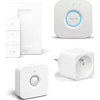 Žárovka Philips Hue Dimmer Switch EU/UK v2 + Philips Hue Motion Sensor EU + Philips Hue 1x Smart plug BE/FR