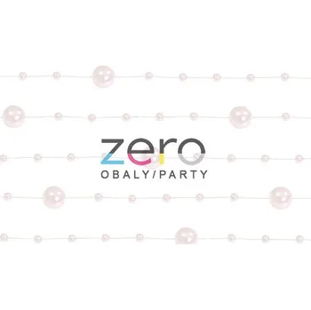 Konfeta Girlanda z perel 5 ks x 130 cm - sv. růžová