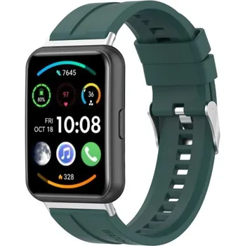 VSECHNONAMOBIL 45804 SILICONE Řemínek Huawei Watch Fit 2 tmavě zelený