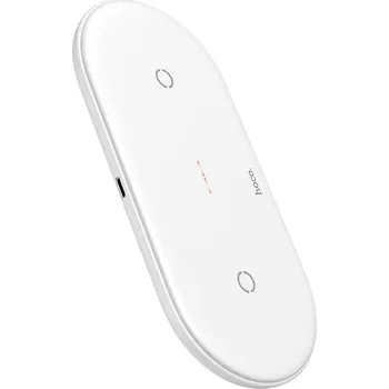 hoco. Bezdrátová nabíječka 2v1 - HOCO CW23 - 2 x 10W - Bílý