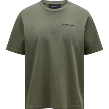 Cyklistické kalhoty Pánské triko Peak Performance M Original Small Logo Tee Pine Needle/Forest Night