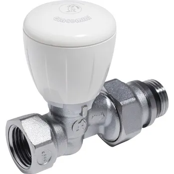 Instalatérský materiál GIACOMINI R422TG Termostatický ventil, přímý s ruční hlavou, gumové těsnění 3/8" (R422X132)