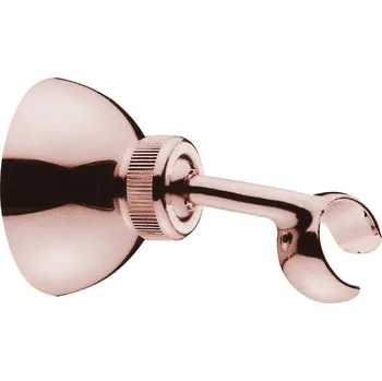 Tyč na sprchový závěs SAPHO Držák sprchy, otočný, růžové zlato