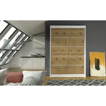 Postel FALCO Skříň Linora IV 120 bílá/artisan