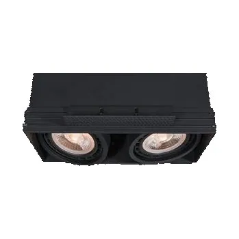 GTV Stropní svítidlo Milo, 4755, AC 220–240 V, 50/60 Hz, 2* GU10, ES111, IP 20, vestavné, bez rámečku, černé