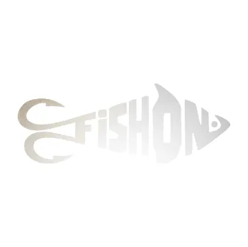 Polep vozidla SAMOLEPKA Fish On rybička (82 - odrazková reflexní bílá) NA AUTO, NÁLEPKA, FÓLIE, POLEP, TUNING, VLASTNÍ TEXT, TISK, AUTOSAMOLEPKY.cz, POLEPY, OBRÁZEK, LOGO, SAMOLEPKY