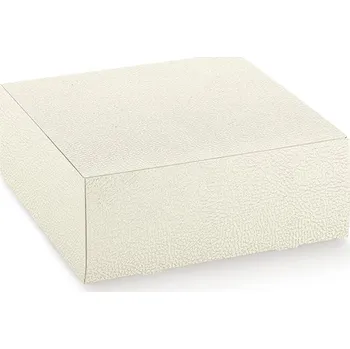 Termobox Scotton S.p.A. KRABICE NA DORT - HRANATÁ (BÍLÁ KŮŽE) 36x36x10cm